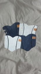 Upcycled Levi's Denim Lace-Up Top