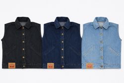 CR1603 Upcycled Denim Vest
