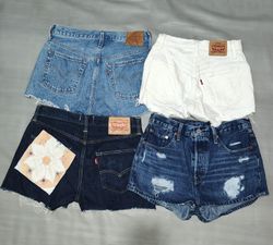 Levi's 501 denim mini shorts