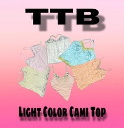 Y2k Light Color Cami Top
