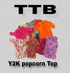 Y2K popcorn Top