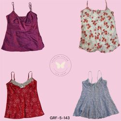 Y2K Floral Printed Slip Camisole Top – Soft Girl S..