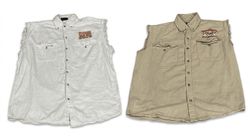 (FV-1440) Harley Davidson Biker style button up sh..