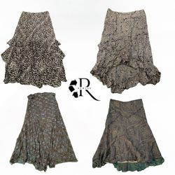 Y2K Era Cyber Girl Poly Maxi Skirt RW197..