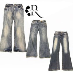 Y2K Era Cyber Girl Denim Jeans RW1972