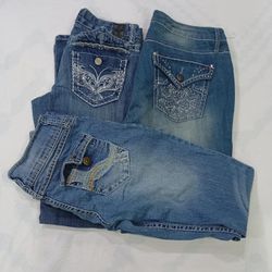 CR8459 Y2K FLARE JEANS
