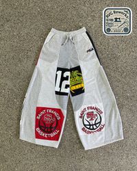 Upcycled Super Baggy Jersey Panelled Sweatpants
