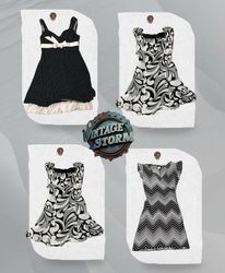 Y2K Shadow Petal Poly Dress
