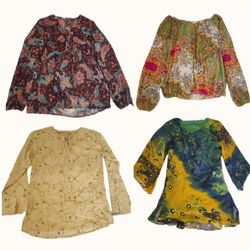 Y2K Grunge & Floral Boho Mixed Top Bundle ( ST 062..