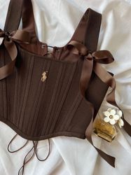 Up Cycled Polo Ralph Lauren Corset