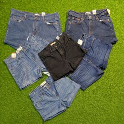 5624 - Levi's Upcycled Mini Denim Shorts