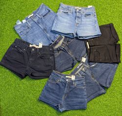 5627 - Levi's Upcycled Mini Denim Shorts
