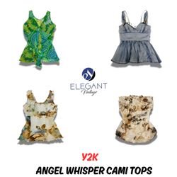 Y2K Angel Whisper Cami Tops - EV0894