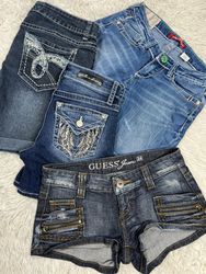 Y2k denim shorts