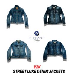 Y2K street Luxe Denim Jackets - EV0928