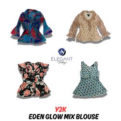 Y2K Eden Glow Mix Blouse - EV0945