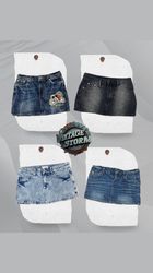 Y2K Casual Denim Mini Skirts