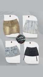 Y2K Low Rise Cargo Skirts