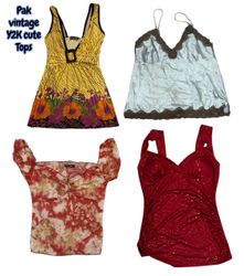 Cami Tops Y2k Uniques 10 PCs