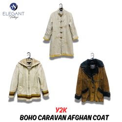 Y2K Boho Caravan Afghan Coat - EV0958