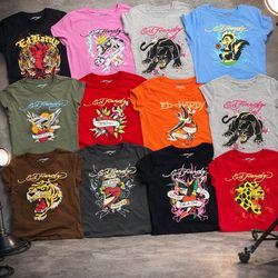Ed hardy ladies baby tees