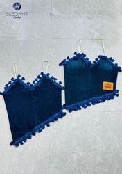 UPCYCLED Levi’s Tassel Denim Cami Tops - EVR0585