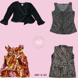 Blouse légère à imprimé floral pour femmes (GRF-5-..