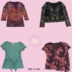 Elegant Floral Polyester Top for Wome(GRF-5-154)