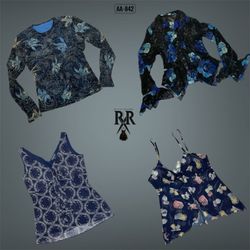 Y2K Blue Hour Vibe Mix Tops (AA-842)