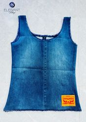 UPCYCLED Tank Top with Pipping - EVR0602