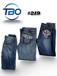 Y2K Branded Detailing Jeans. #219