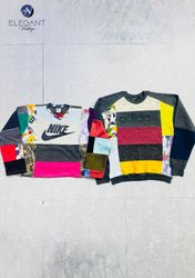 UPCYCLED Branded Patchwork Sweatshirts - EVR0604