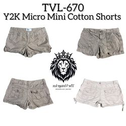 Y2K Micro Mini Cotton Shorts (TVL-670)