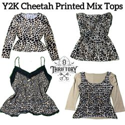 Y2K Cheehtah 🐆 Printed Mix Tops TY-032