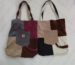 CR8477 UPCYCLED CORDUROY BAGS