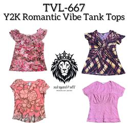 Y2K Romantic Vibe Tank Tops (TVL-667)