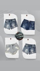 Y2K Distressed Denim Shorts