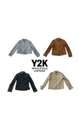 Y2K vintage Leather jacket collection (YWV3)