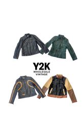 Y2K vintage Leather jacket collection (YWV3)
