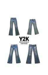 Y2K Vintage Flared Denim Jeans Bundle – Retro Low ..