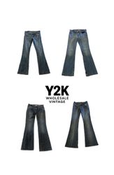 Y2K Vintage Flared Denim Jeans Bundle – Retro Low ..