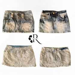 Y2K NYC IT Girl Denim Mini Skirt RW1982