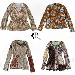 Y2K Earthy Tone Vibes Full Sleeve Tops RW1987