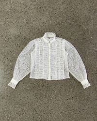 Upcycled Lace Cropped  Blouse