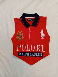 Upcycled Ralph Lauren Polo Crop Tops
