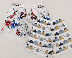 CR1629 UPCYCLED PRINTED LOUNGE SHORTS