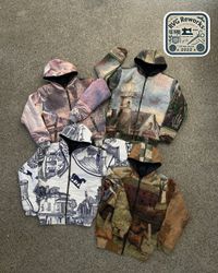 Upcycled Tapestry Hooded Jacket