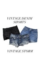 Branded Denim Shorts