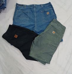 CR8524 UPCYCLED CARHARTT SHORTS