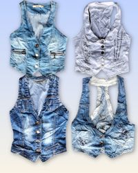 Denim waistcoat 20 pieces